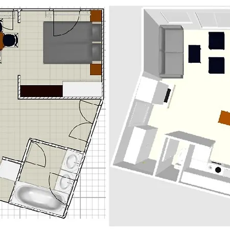 2 Pers Avec Balcon, Wifi, Parking, *